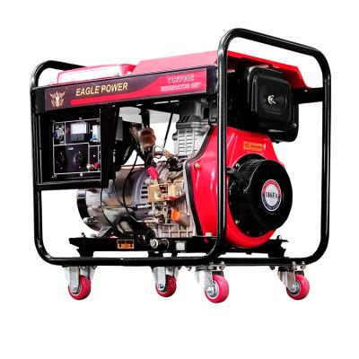 China China Supplier 110/220/230/240V 5kw Open Frame Gas Oil Portable Diesel Generators 5KW for sale