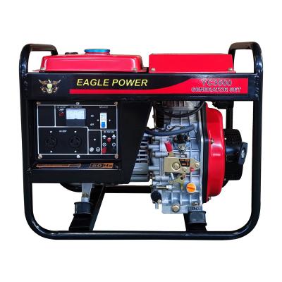 China Best Good Quality Small Generator Rated Current 12V/8.3A Open Frame Diesel Generator 3KW for sale