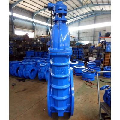 China General Cast Iron Pn16 DN900 NRS EPDM Wedge Electric Resilient Seated Flanged Gate Valve, Wedge Gate Valve, Cast Iron Gate Valve for sale