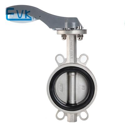 China General Stainless Steel EPDM Seal Wafer Butterfly Valve With Spline Wrench for sale