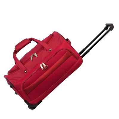 China Zipper Travel Bag Trolley Luggage Bag Trolley Travel Bags Wheels for sale