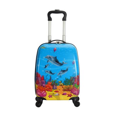 China Zipper Kids Luggage Small Suitcase Printing Luggage for sale