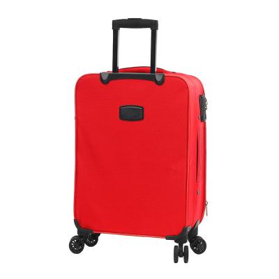 China Modern Simplicity Zipper Trolley 4 Wheels Nylon Spinner 20 Inch Luggage Set 3 Pcs With Combination Lock for sale