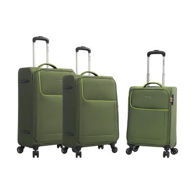 China 3pcs Anti Water Zipper Suitcase Luggage Set And Lightweight Luggage Trolley Case For Long Distance Travel for sale