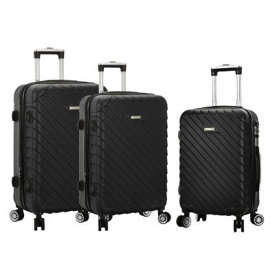 China Zipper Accept Customized Color ABS Trolley Case PP Trolley 4 Wheels Spinner With 4 Spinne Wheels for sale