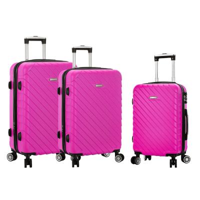 China Zipper SUITCASE LUGGAGE Trolley Case PP Trolley 4 Wheels Spinner For Long Distance Travel for sale