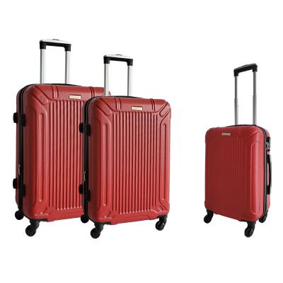 China 3 PCS SUITCASE LUGGAGE Zipper ABS TROLELY CASE for sale