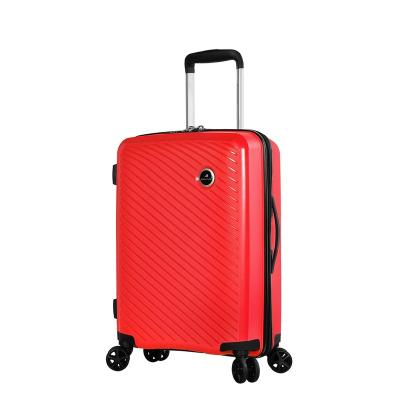 China Best Selling PP Zipper Luggage Set Trolley 4 Wheels Nylon Spinner 20/24/28 Inch Trolley Travel for sale