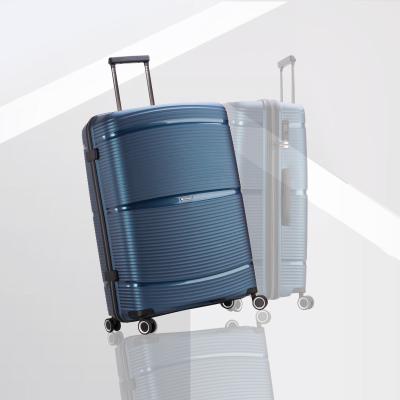 China 3 Pcs Hard Side Suitcase Zipper PP Suitcase Luggage Set for sale