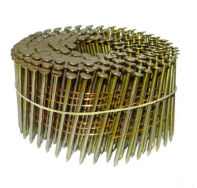 China MANUFACTURER 15 degree 2 ''x.099'' pneumatic galvanized pallet roofing common coil nails for nail gun Te koop