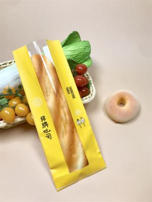 China Custom Transparent Bread Baguette Bags with Flat Handle 0.5kg Capacity Long Shape Breathable zu verkaufen