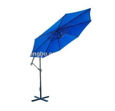 China Cantilever Line Garden Contemporary Outdoor Luxurious Metal Patio Garden Umbrella for sale