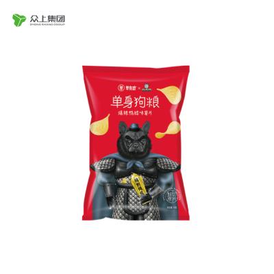 China Normal Hot Selling Plastic Bags Packing Zhouheya Duck Neck Flavor Potato Chips Spicy for sale