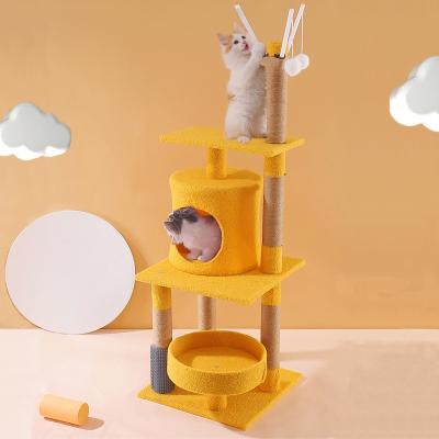 China Viable Cat Climbing Christmas Tree Scraper Tree for Cats Multi Tier Cactus Cat Tree for sale