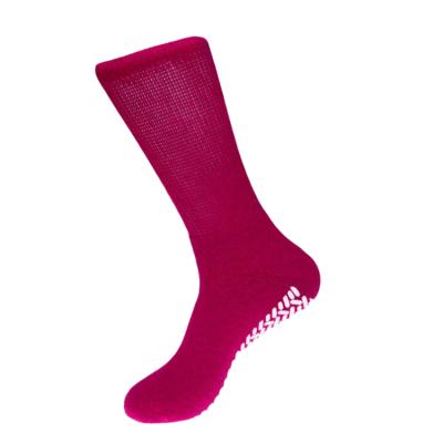 China Anti-skid Adult Thick Woven Rubber Bottoms Socks Non-slip Indoor Thermal Slipper Diabetic Socks for sale