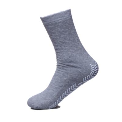 China Non-slip anti-slip rubber sole bumps cotton foaming glue eco-friendly hospital slipper socks unisex for sale