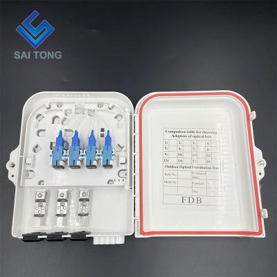 China FTTH FTTB FTTX Factory Supply 8 Core ftth Box PLC Splitter 1 8 Optical Distribution Box 8 Port NAP For Fiber Optic Equipment for sale