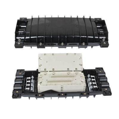 China FTTH Horizontal 288 Cores Closure 3 Inlet 3 Outlet Box Body Splice Closure Enclosure / Common Closure 288 Cores PC Material for sale