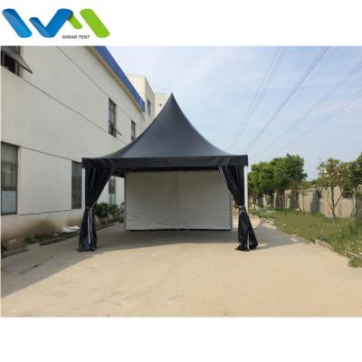 China 5x5 Promotion Aluminum Frame Black Outdoor Europe Pagoda Tent For Sale WM-C5 for sale