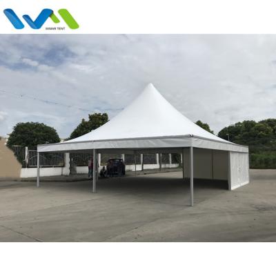 China 10x10 Large Outdoor Aluminum White Pvc Pagoda Tent For Events Wedding WM-C10 for sale