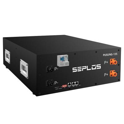 China Household Seplos PUSUNG-135 48V 135Ah 6.9kw lithium lifepo4 solar power home battery pack storage residential solar system for sale