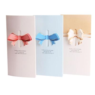 China China hand made paper folding birthday greeting cards wedding invitation design with heart for sale