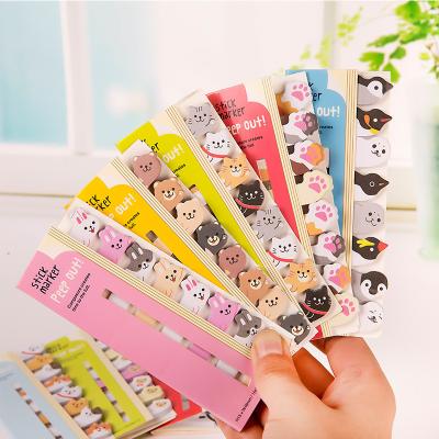 China As Customer Requirement Cute Design Animals Sticker Bookmark Point It Marker Note Flags Sticky Notes for sale