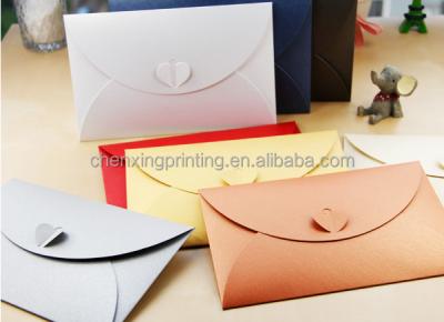 China Recycled Beautiful Kraft Paper Materials Invitation Envelope Design Chinese Envelope Wedding Fancy Envelope for sale