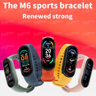 China Build in band M6 wristband reloj reloj inteligente instant waterproof smart pulsera smart band cheap smart watch for sport for sale