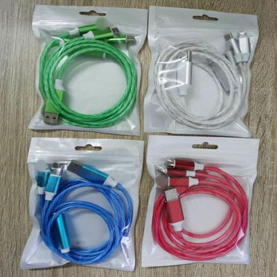 China Wholesale Mobile Phone USB Data Cable USB Data Cable USB Charger Wholesale Smart Luminous Fast Charging Charging Cable is stylish for sale