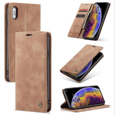 China Custom Clamshell Fashion Magnetic Card Flip Wallet Leather Cell Phone Case for iphone 11, Samsung, Huawei, xiaomi for sale