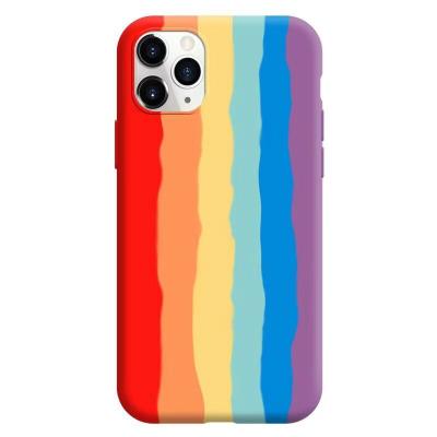 China TPU Rainbow Silicone For 12/11Pro/Max/mini Apple X/XS/XR Cell Phone Case iPhone7/8plus To Protect Camera for sale