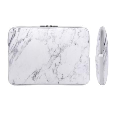 China Recyclable Customize Private Label Laptop Bag For Women Waterproof Bag For Documents Marble Pattern Neoprene Laptop Bag For Notebook for sale