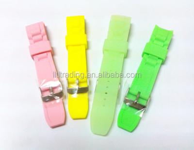 China Recyclable Colorful Soft Customize Design Silicone Rubber Watch Strap And Sport Watch Strap for sale