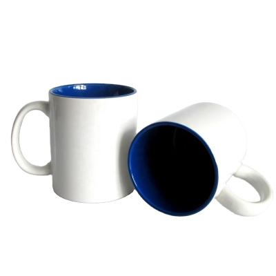 China 11oz Disposable Sublimation Mug Inner Color Sublimation Mug White Black,Green,Blue,Orange,Pink,Red,Yellow,Purple for sale