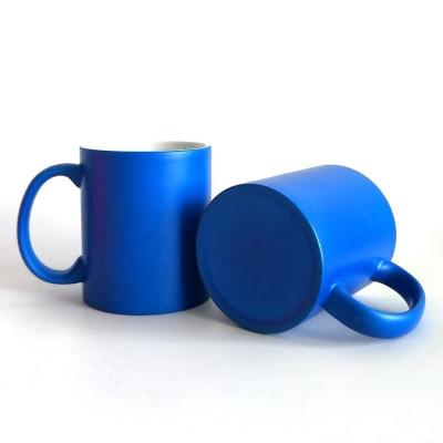 China 11oz Inner Color Disposable Mug Sublimation And Handle Ceramic Mugs Blank White Cups With Neon Color for sale