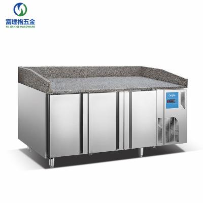 China mengqi multifunctional cold large-scale nonrust kitchen/canteen hotel cake refrigeration steel freezer for sale