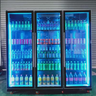 China Single-temperature Bar Supermarket Beverage Air-Cooled Fresh Cool Commercial Cabinet Refrigerator Freeze-Free Beer Cabinet Display Cooler Display for sale