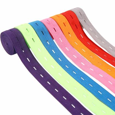 China Knitted Elastic Band High Elastic Colorful Elastic Strap Buttonhole Breathable Sewing Accessory For Pregnant Women for sale