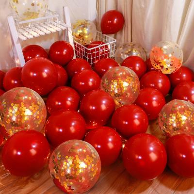 China Toy advertising; part ; Festival Gold Confetti Balloons, 12 Inch Party Balloons With Confetti Gold Dots Paper Decorations For Party Decorations Wedding for sale