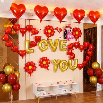 China Gift Toy Wholesale Wedding Bridal Shower Birthday Party Baby Shower Colors Foil Balloons for sale