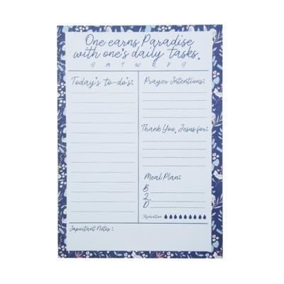 China Custom Loose Leaf Office Reminder Daily To Do List Planner Book Notebook Notepad for sale