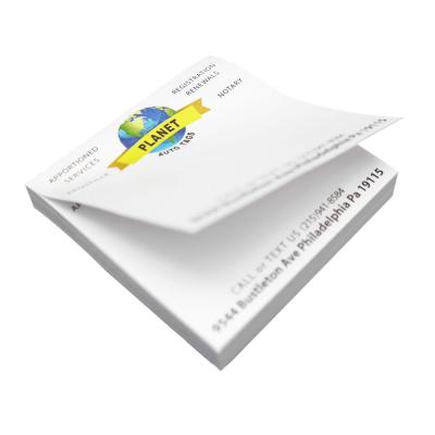 China Self Adhesive 3*3 Inch Promotional Gifts Printed Memo Pad Sticky Notes Custom Logo for sale