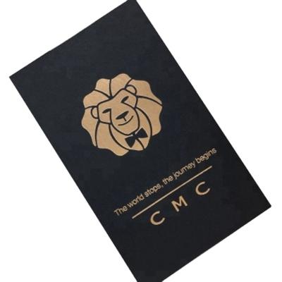 China paper & Cardboard Card 750gsm Paper Business Cards Name Cards High End Black Hot Stamping Printing for sale