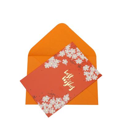 China paper & Cardboard Luxury Design Paper Cards With Gold Foil Thank You Card for sale