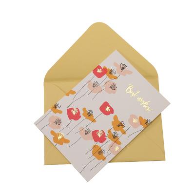 China paper & Hot Sale Cardboard Gold Foil Laminated Gift Cards Thank You Cards for sale