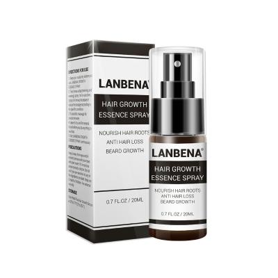 China 100% LANBENA Natural Herbal Hair Growth Essence Fast Powerful Spray For Bald Head Preventing Hair Loss for sale