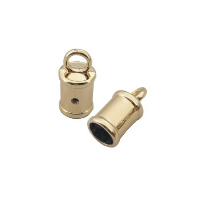 China Zinc Alloy Bag Sweaters Scarfs Rope End Bead Column Tube Tie Down Buckle Terminator In Barrel Is Used For Luggage Accessories for sale