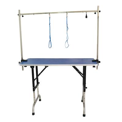 China Sustainable Pet Supply Adjustable Height Foldable Dog Grooming Table for sale