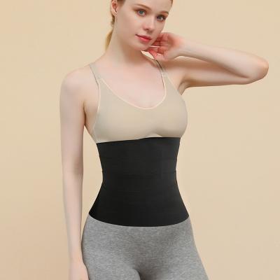 China Antibacterial Private Label 10Cm Wide Belly Belly Slimming Wrap Bandage Body Waist Trainer Belt For Weight Loss for sale